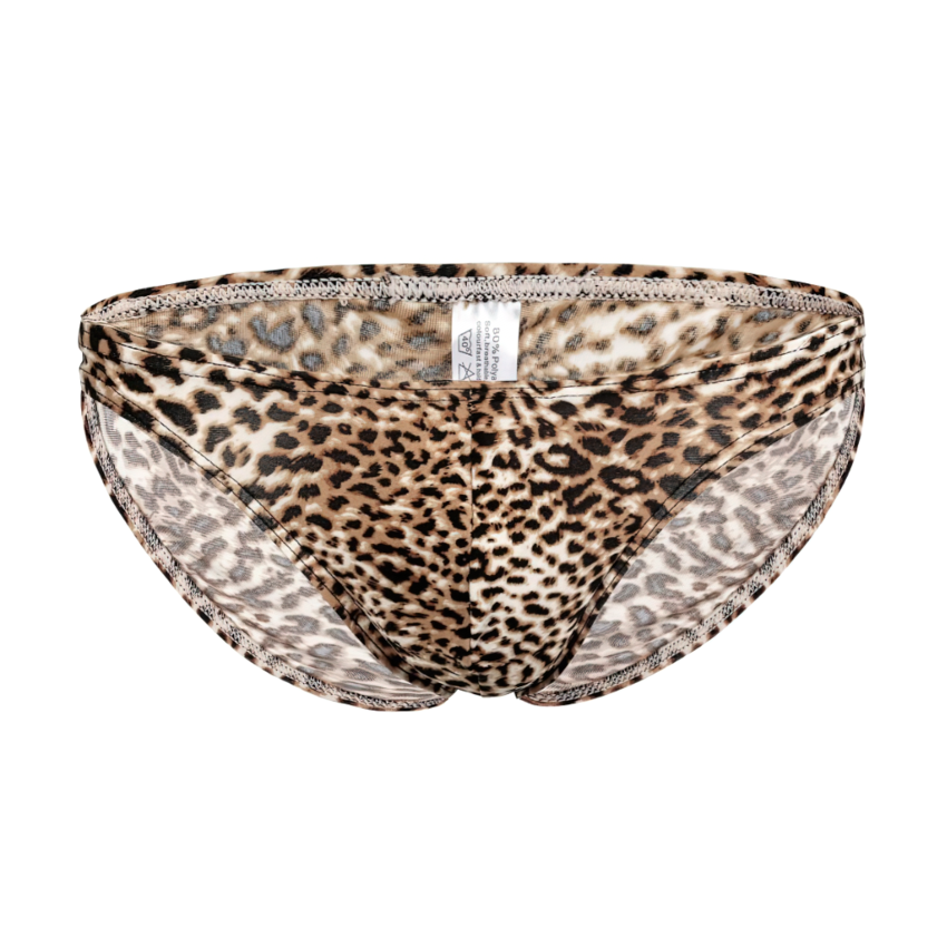 Low Waist Mini Panties / Erotic Leopard Male Underwear / Sexy Men's Penis Pouch - EVE's SECRETS