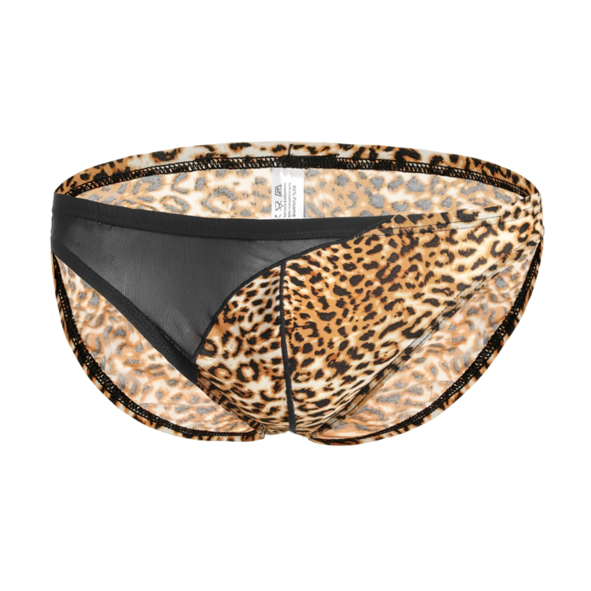 Low Waist Mini Panties / Erotic Leopard Male Underwear / Sexy Men's Penis Pouch - EVE's SECRETS