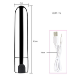 Mini Bullet Vibrators in Two Variants / 10-Speed USB Rechargeable Waterproof Masturbators - EVE's SECRETS