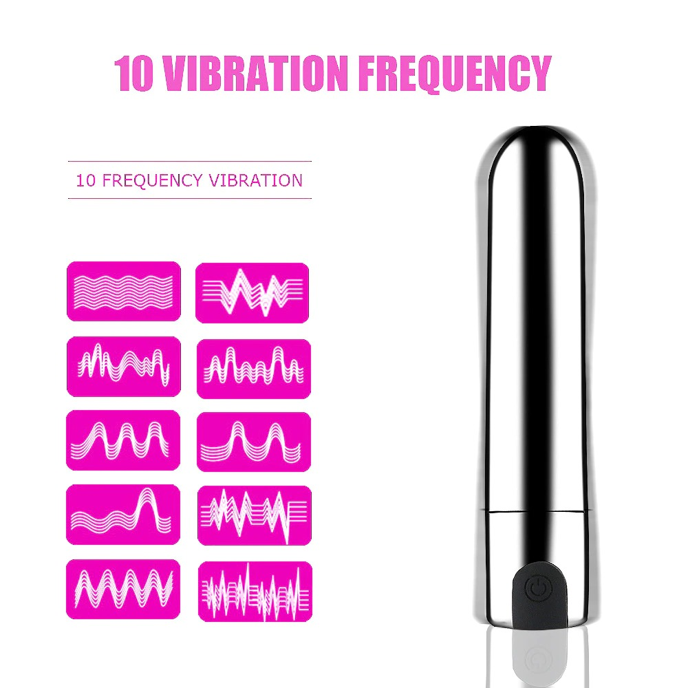 Mini Bullet Vibrators in Two Variants / 10-Speed USB Rechargeable Waterproof Masturbators - EVE's SECRETS