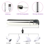 Mini Bullet Vibrators in Two Variants / 10-Speed USB Rechargeable Waterproof Masturbators - EVE's SECRETS