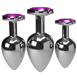 Prise anale lisse multicolore de masseur/bout anal de coeur de bijoux en cristal pour l'adulte