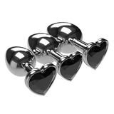 Multicolor Smooth Massager Anal Plug / Crystal Jewelry Heart Anal Butt for Adult - EVE's SECRETS