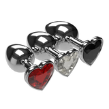 Multicolor Smooth Massager Anal Plug / Crystal Jewelry Heart Anal Butt for Adult - EVE's SECRETS