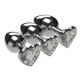Multicolor Smooth Massager Anal Plug / Crystal Jewelry Heart Anal Butt for Adult - EVE's SECRETS