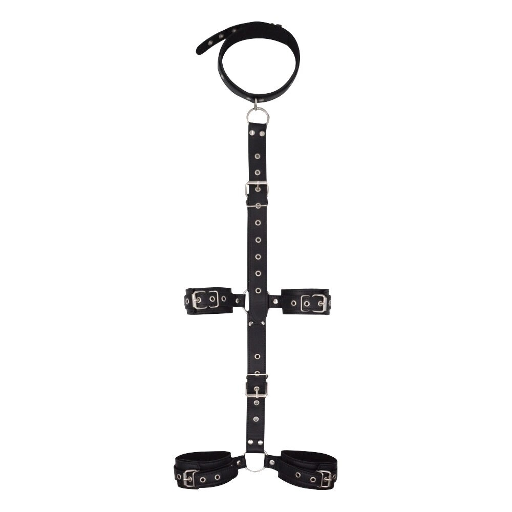 Neck collar for Sex Game / BDSM Bondage for Couples / Sex Toy PU Leather Handcuff - EVE's SECRETS