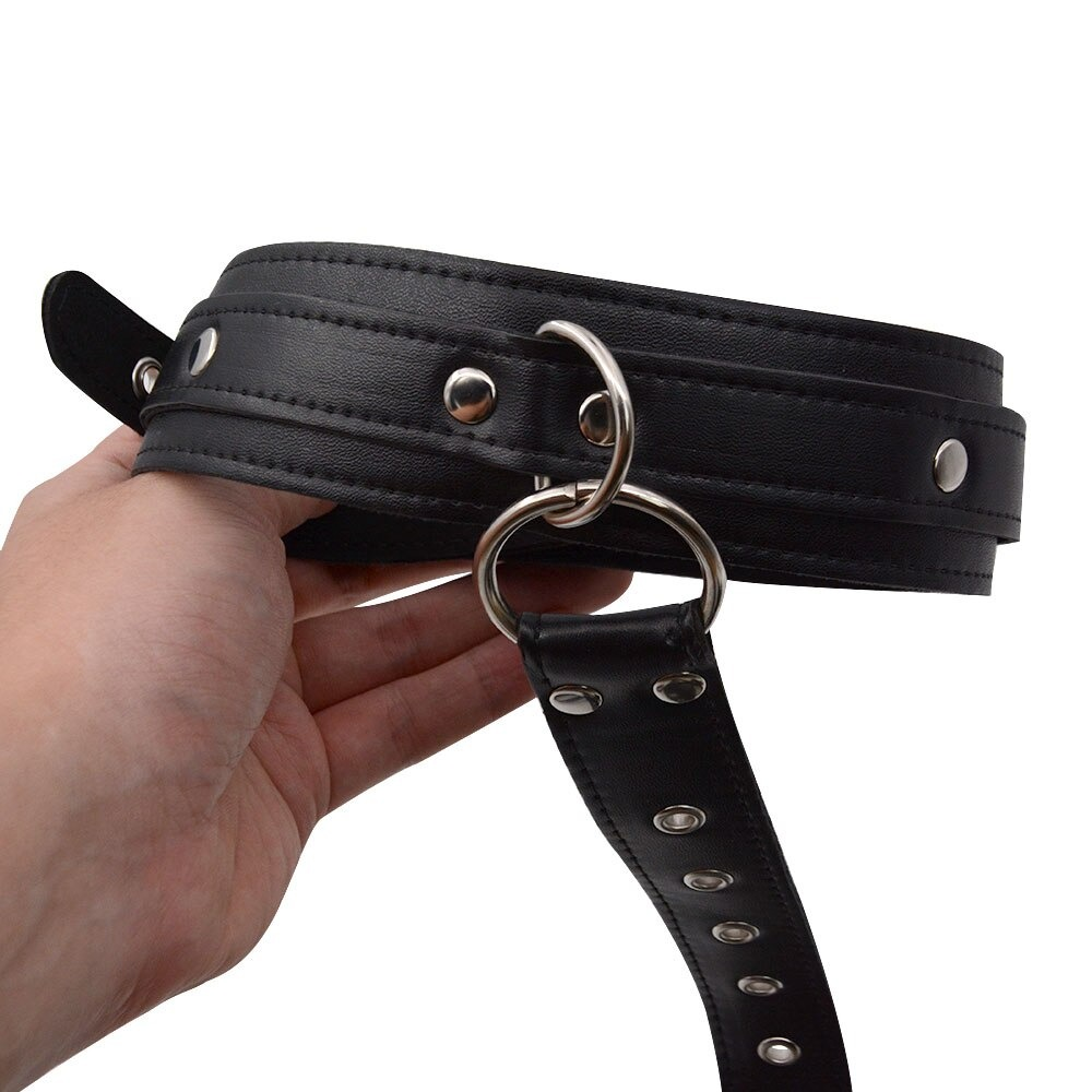 Neck collar for Sex Game / BDSM Bondage for Couples / Sex Toy PU Leather Handcuff - EVE's SECRETS