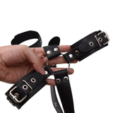 Neck collar for Sex Game / BDSM Bondage for Couples / Sex Toy PU Leather Handcuff - EVE's SECRETS