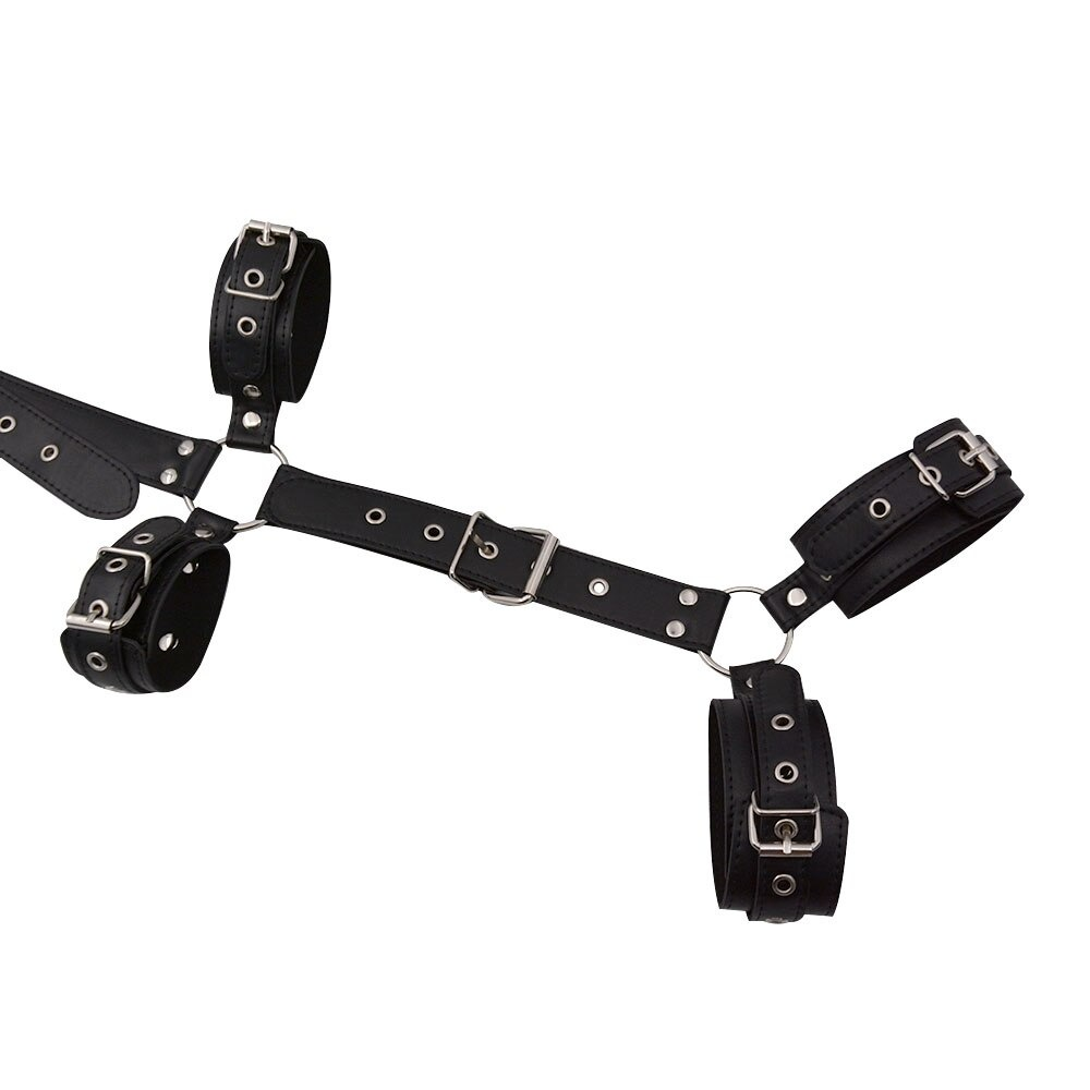 Neck collar for Sex Game / BDSM Bondage for Couples / Sex Toy PU Leather Handcuff - EVE's SECRETS
