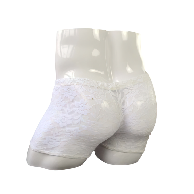 Men's Lace See Through Hollow Out Underwear / Sexy Male Transparent Boxer Shorts - EVE's SECRETS