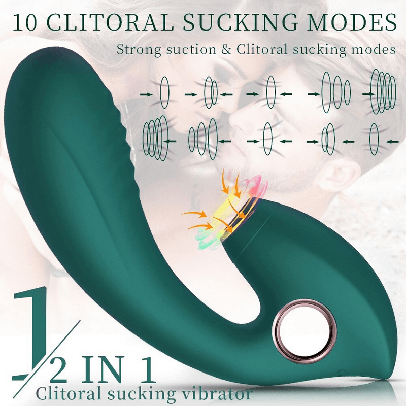 Powerful Suction Vibrators / 2 in 1 Sex Toys for G-spot and Clitoral Stimulation - EVE's SECRETS