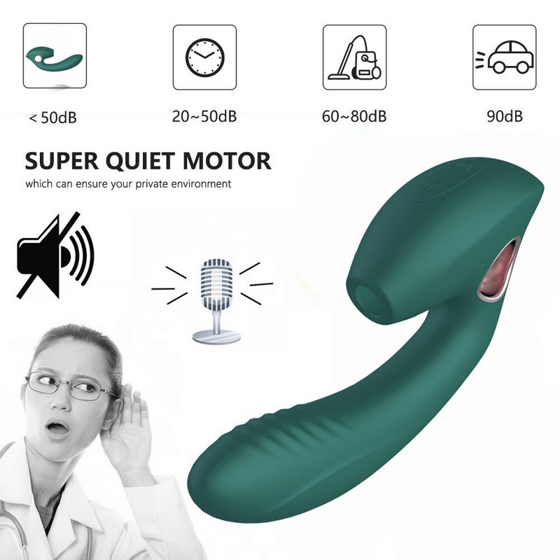 Powerful Suction Vibrators / 2 in 1 Sex Toys for G-spot and Clitoral Stimulation - EVE's SECRETS