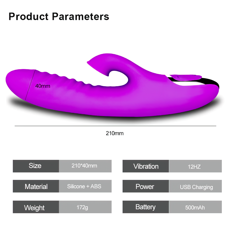 Nipple Clitoris Stimulator For Women / Vibrating G-Spot Dildo / Female Vaginal Masturbator - EVE's SECRETS