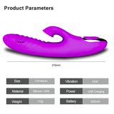 Nipple Clitoris Stimulator For Women / Vibrating G-Spot Dildo / Female Vaginal Masturbator - EVE's SECRETS