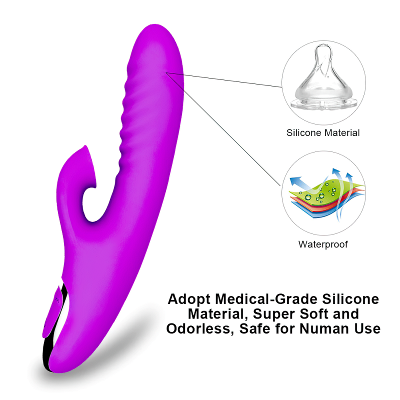 Nipple Clitoris Stimulator For Women / Vibrating G-Spot Dildo / Female Vaginal Masturbator - EVE's SECRETS
