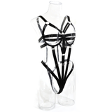 One-Piece Bandage Bodysuit For Women / Black Exotic Costume / Open Sexy Clothing - EVE's SECRETS