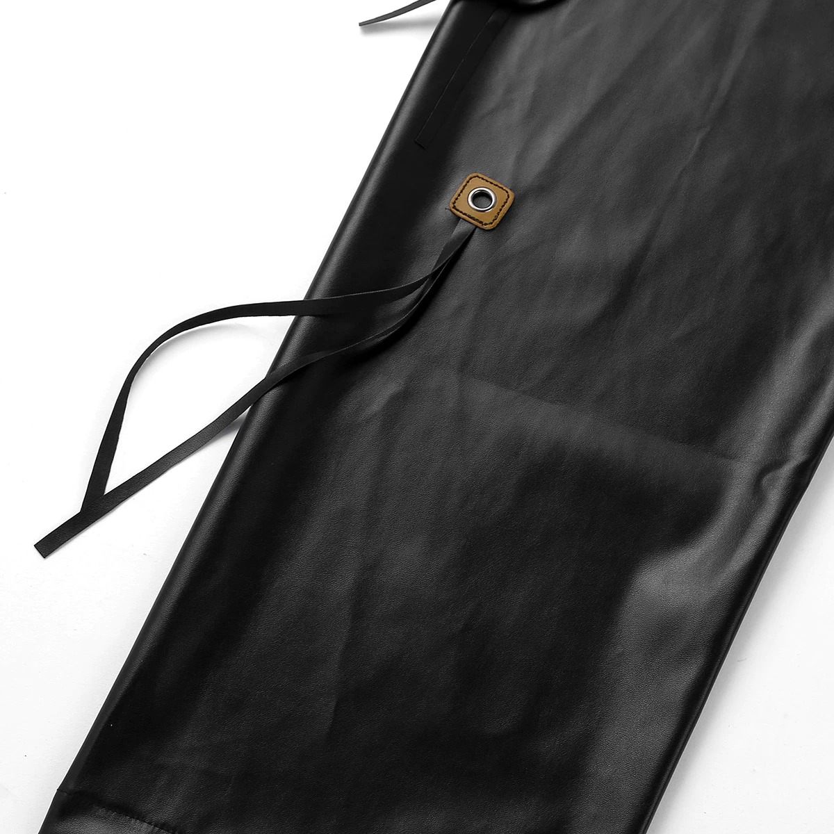Open Crotch Cowboy Chaps / Black Faux Leather Pants for Men / Male Sexy Wet Look Outfits - EVE's SECRETS