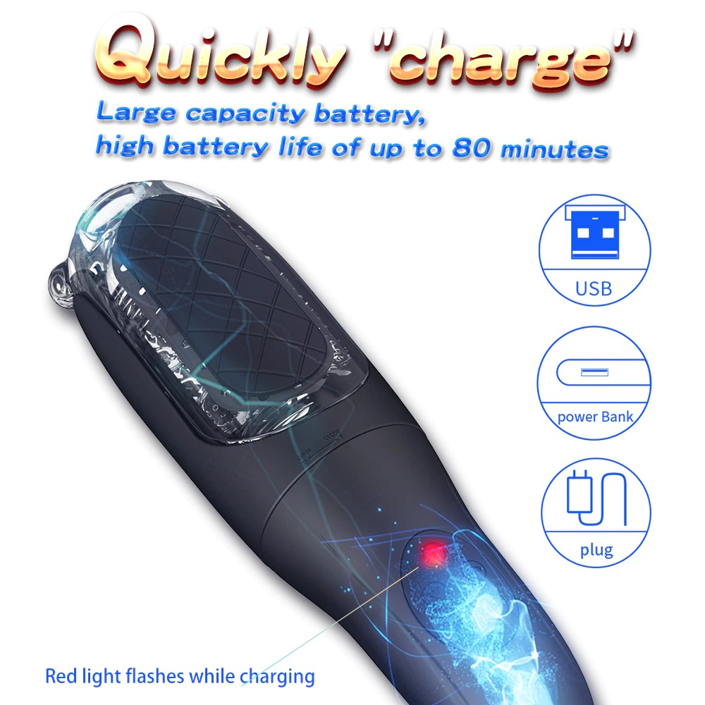 Oral Sex Male Masturbator / Blowjob Automatic Vibrating / Adult Sex Toy for Men - EVE's SECRETS