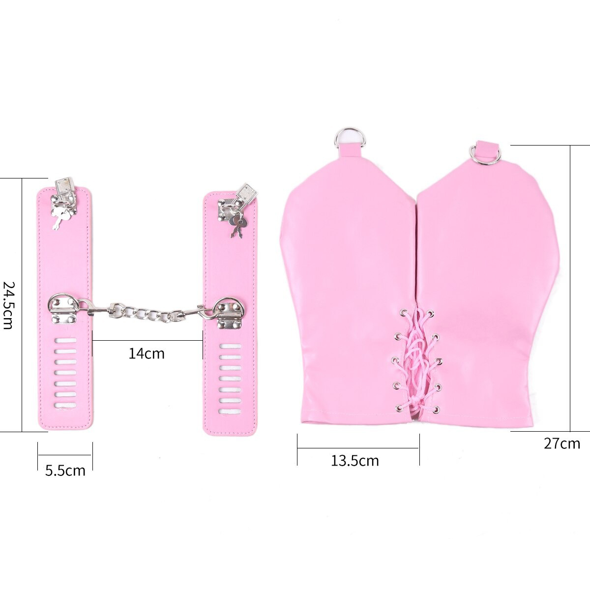 Patent Leather Handcuffs for Sex Game / BDSM Adult Gloves for Flirting - EVE's SECRETS