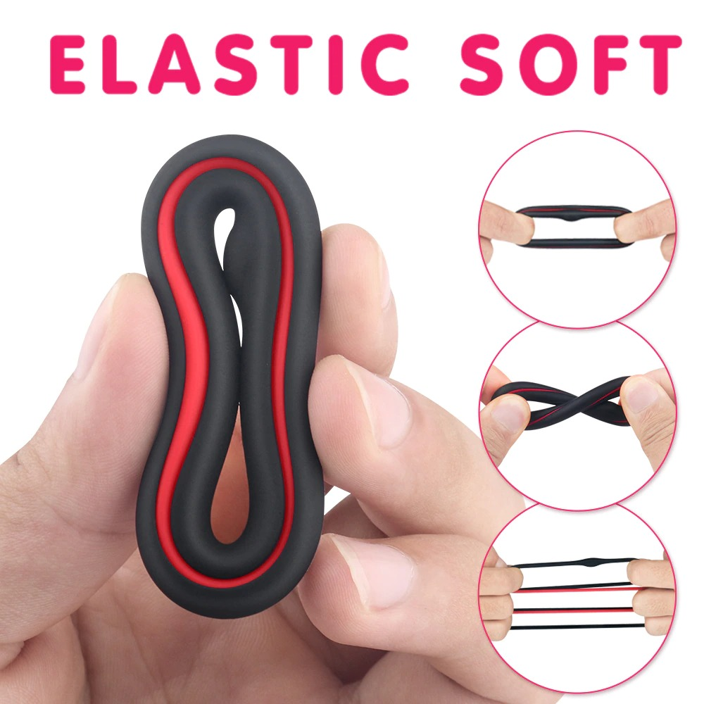 Penis Cock Rings for Male / Adult High Elasticity Sex Toy / Men's Silicone Rings - EVE's SECRETS