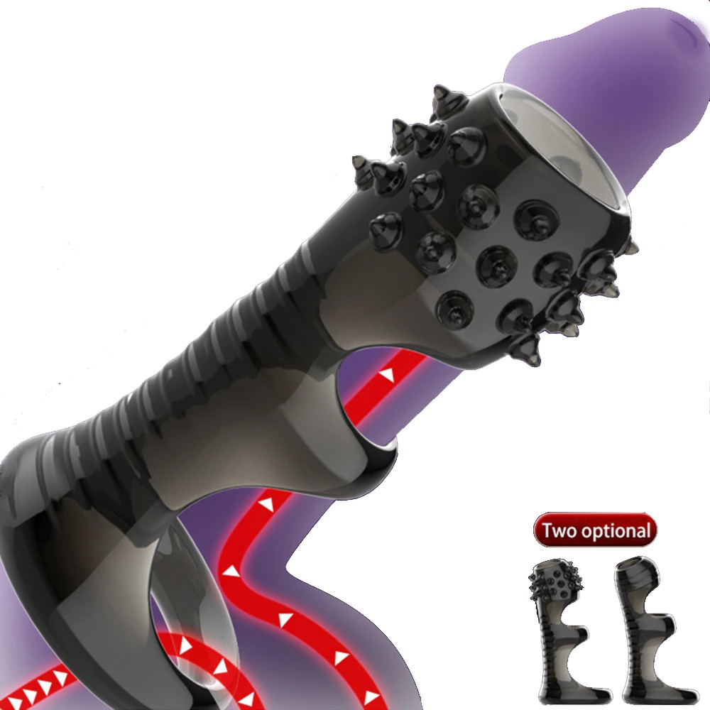 Penis Silicone Extender for Men / Erection Erotic Sex Toy / Adult Enlargement Glans Cover - EVE's SECRETS