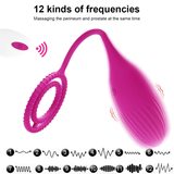 Penis Vibrator with Anal Plug / Male Masturbator & Vagina Ball /  Sex Toy for Men and Women - EVE's SECRETS