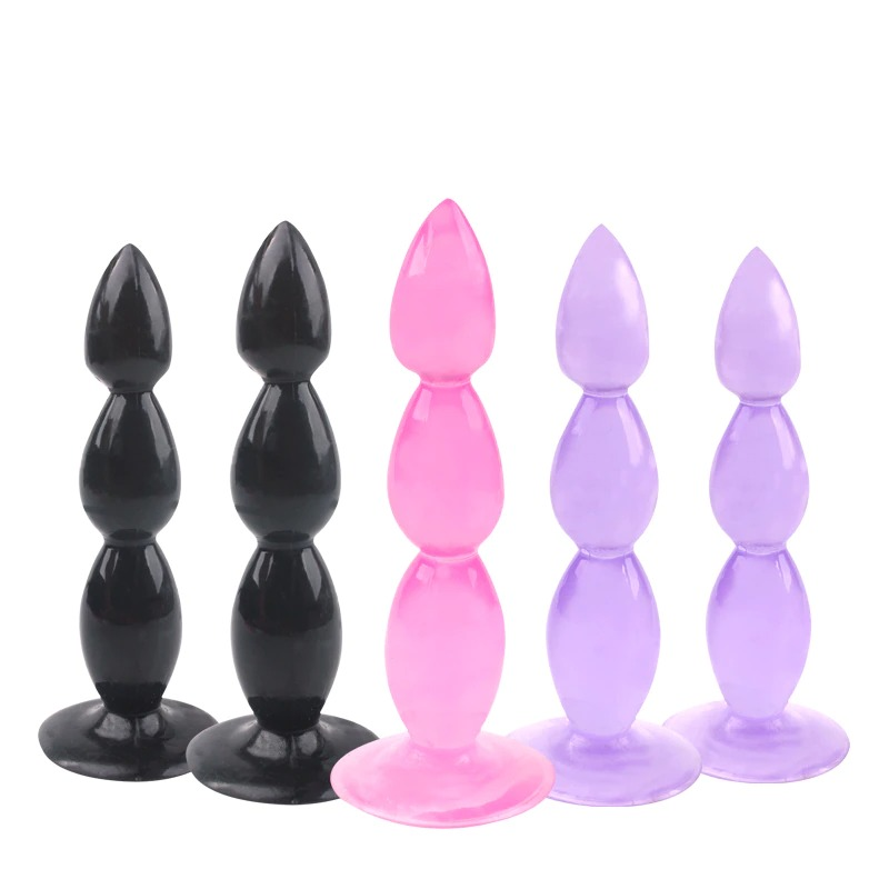 Candiway Soft Silicone Anal Beads / Prostate Massage Trainer Dildo / Unisex Masturbation Sex Toys - EVE's SECRETS