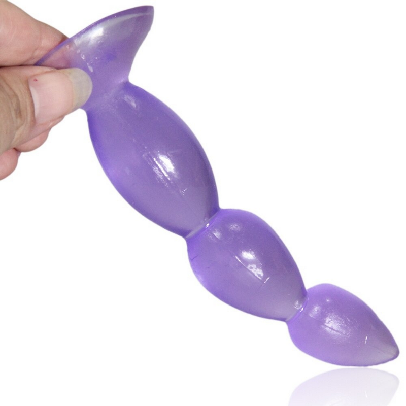 Candiway Soft Silicone Anal Beads / Prostate Massage Trainer Dildo / Unisex Masturbation Sex Toys - EVE's SECRETS