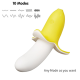 Powerful Banana Vibrator for Ladies / Pulse Retractable Dildo Clitoral Stimulator - EVE's SECRETS
