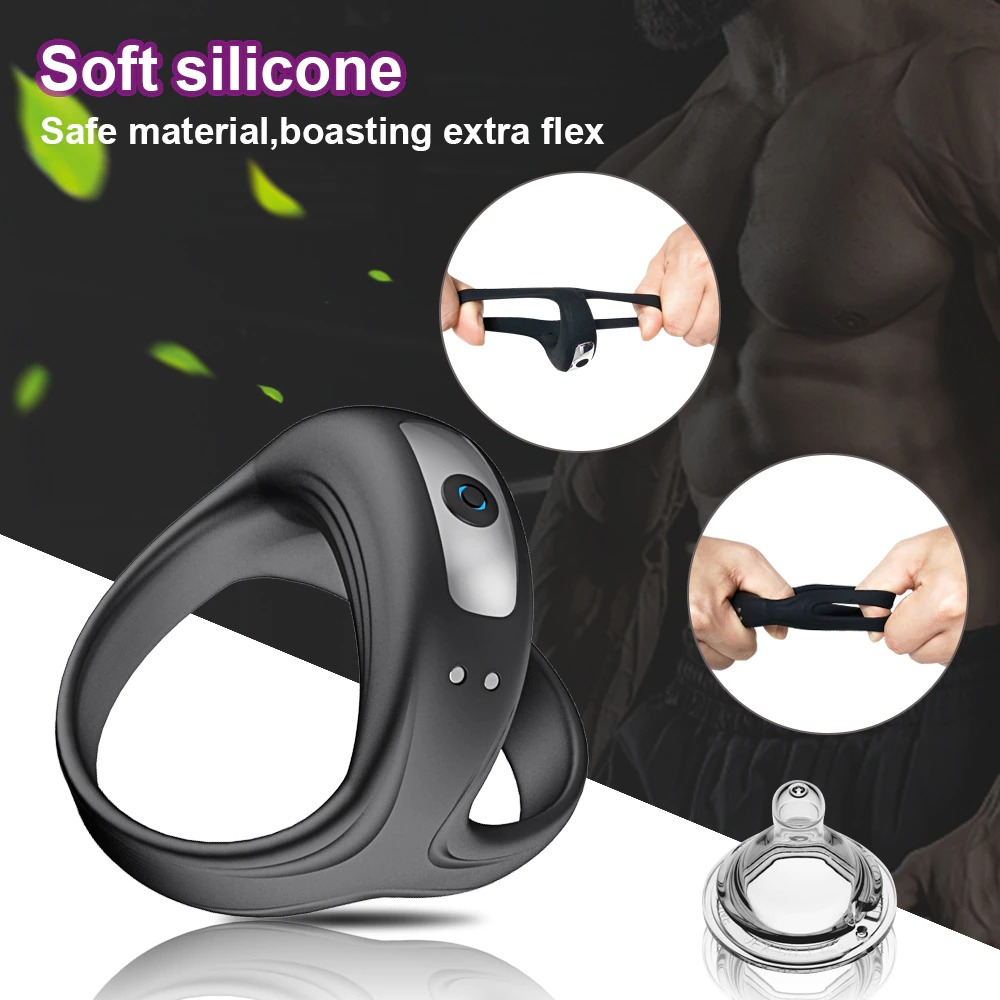 Powerful Cock Ring Vibrator / Men's Penis Cockring for Delay Ejaculation / Sex Toys for Adults - EVE's SECRETS