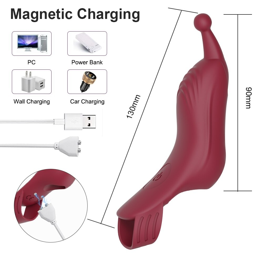 Powerful Finger Vibrator For Women / Female Nipple & Clitoris Stimulator / Sex Toys For Couples - EVE's SECRETS