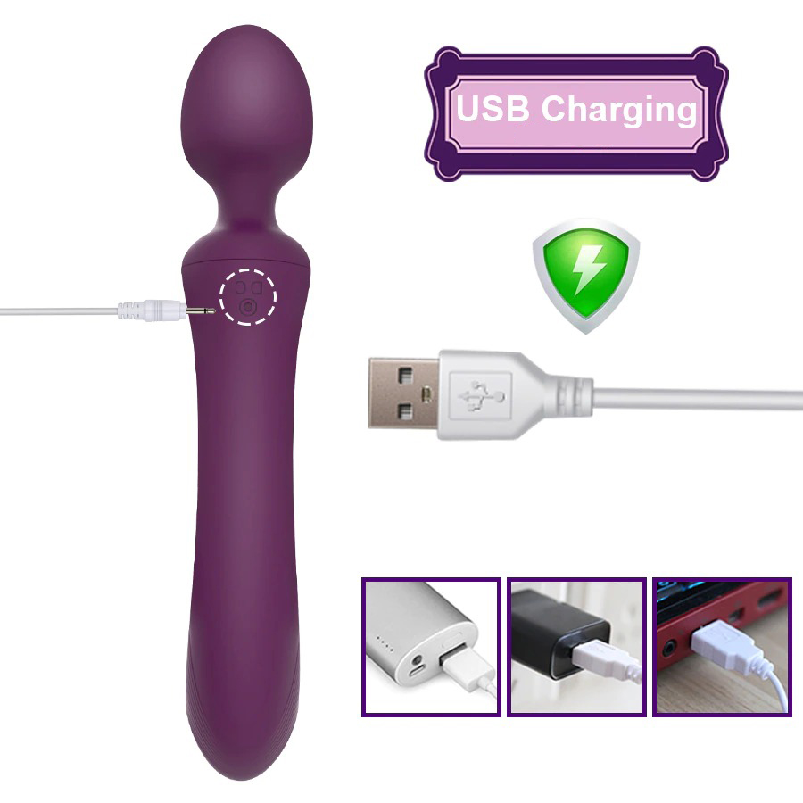 Powerful Magic Wand Vibrator / Clitoral and G-Spot Stimulator - EVE's SECRETS