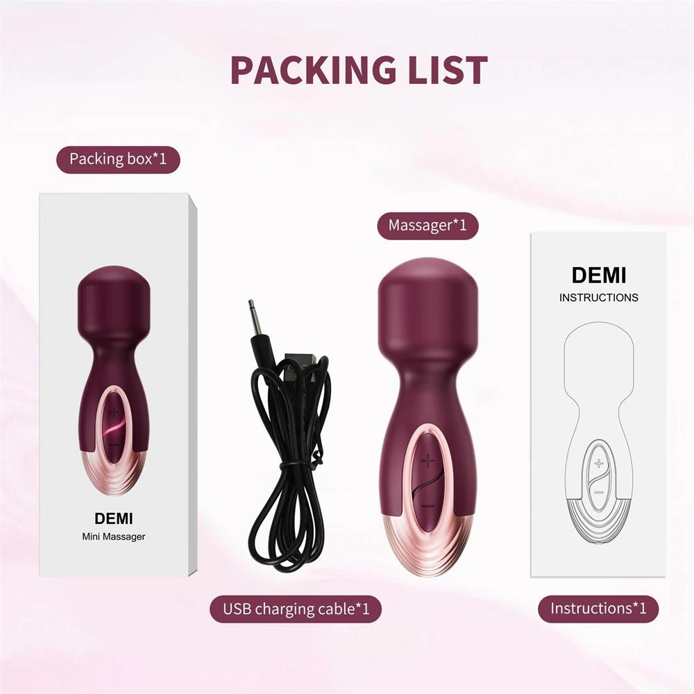 Powerful Mini Wand Vibrator for Women / Clitoral Stimulator / Body Massager - EVE's SECRETS