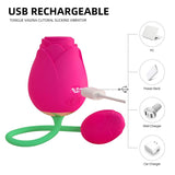 Powerful Rose Sucking Vibrator for Women with Love Egg / Clitoris Stimulation Sex Toys - EVE's SECRETS