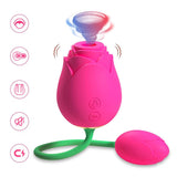 Powerful Rose Sucking Vibrator for Women with Love Egg / Clitoris Stimulation Sex Toys - EVE's SECRETS