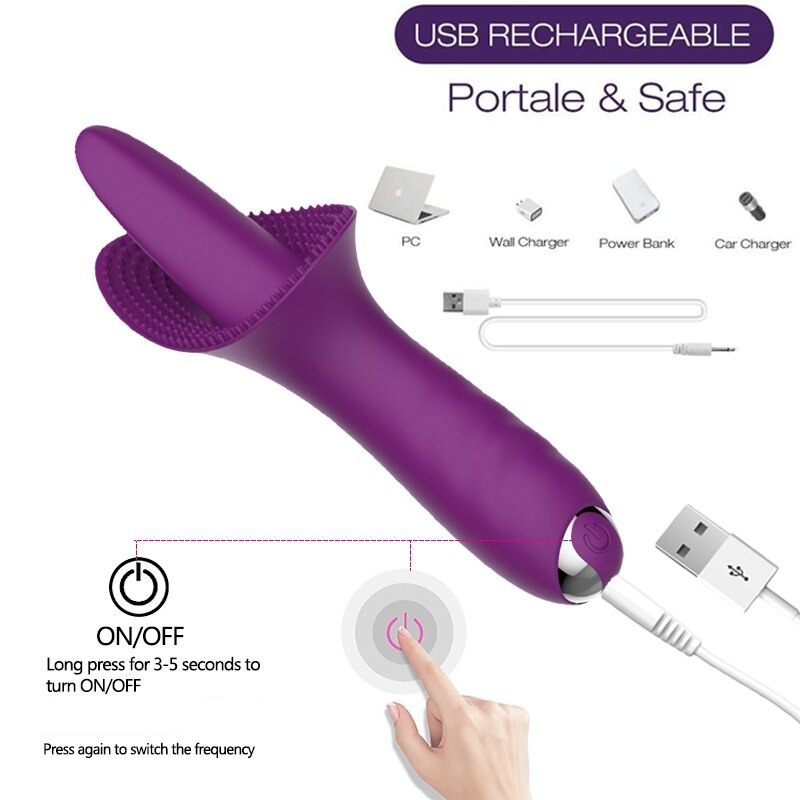 Powerful Tongue Massage Vibrator for Women / G-spot Licking Clitoris Stimulator / Adult Sex Toy - EVE's SECRETS
