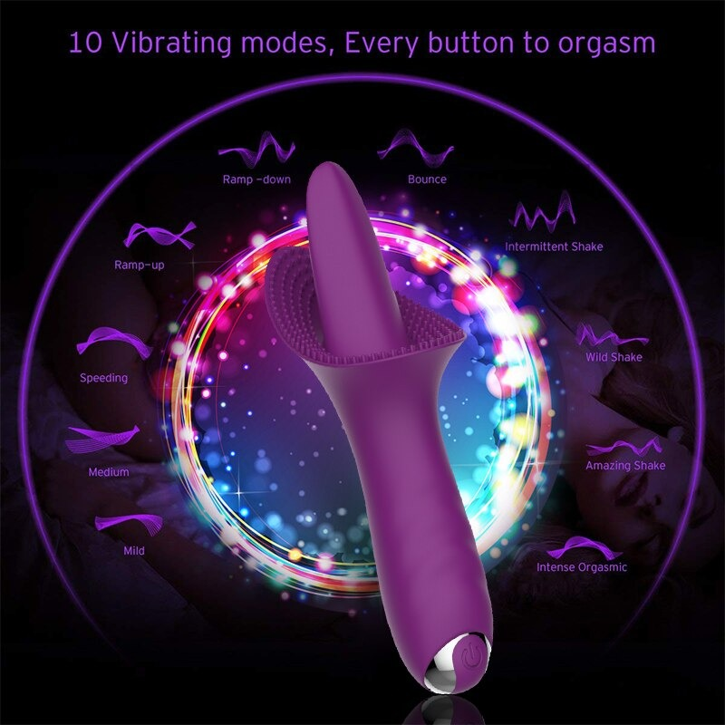 Powerful Tongue Massage Vibrator for Women / G-spot Licking Clitoris Stimulator / Adult Sex Toy - EVE's SECRETS