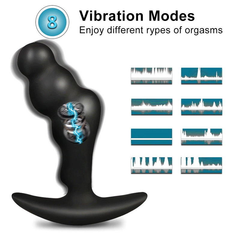 Powerful Vibrating Prostate Massager For Men / Wireless Remote Control Erotic Male Anal Plug - EVE's SECRETS
