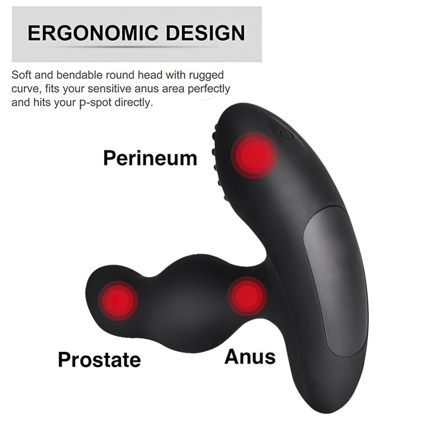Prostate Massager For Men / Remote Controlled Vibrators / Anal Sex Toys With Rotating Head - EVE's SECRETS
