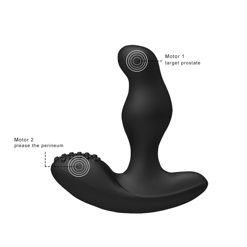Prostate Massager For Men / Remote Controlled Vibrators / Anal Sex Toys With Rotating Head - EVE's SECRETS