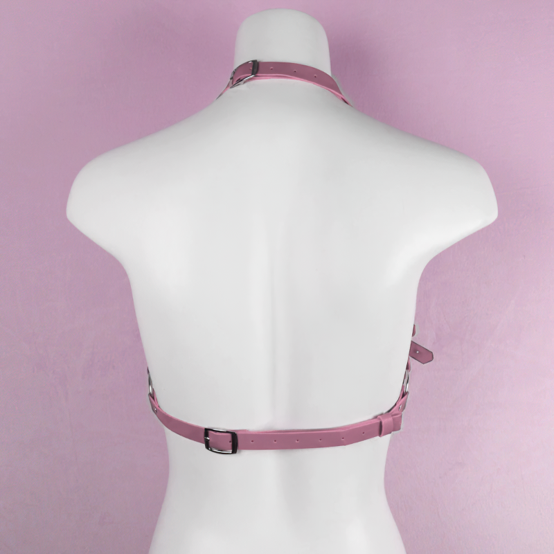 PU Leather Bra Cage Female Harness / Women's Goth Bondage Underwear Accessories - EVE's SECRETS