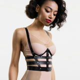 PU Leather Chest Harness for Ladies / Sexy Lingerie Suspenders / BDSM Body Waist Belts - EVE's SECRETS
