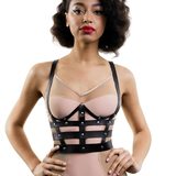 PU Leather Chest Harness for Ladies / Sexy Lingerie Suspenders / BDSM Body Waist Belts - EVE's SECRETS