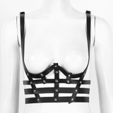 PU Leather Chest Harness for Ladies / Sexy Lingerie Suspenders / BDSM Body Waist Belts - EVE's SECRETS