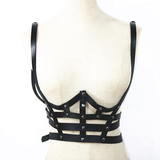 PU Leather Chest Harness for Ladies / Sexy Lingerie Suspenders / BDSM Body Waist Belts - EVE's SECRETS