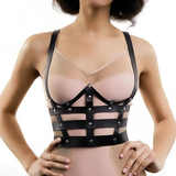 PU Leather Chest Harness for Ladies / Sexy Lingerie Suspenders / BDSM Body Waist Belts - EVE's SECRETS