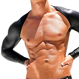 PU Leather Chest Harness With Long Sleeve For Men / Exotic Clubwear With Strap - EVE's SECRETS