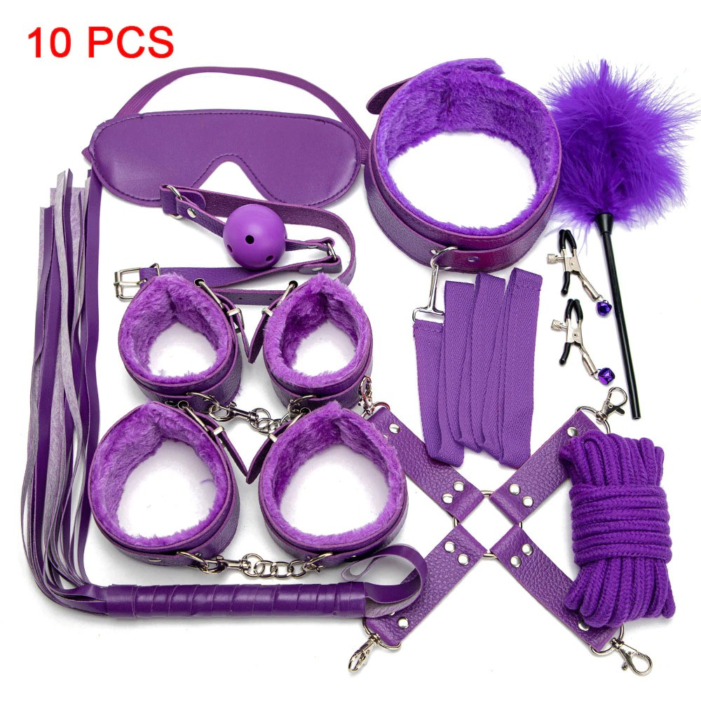 PU Leather Erotic Fetish Kits / Bondage BDSM Toys For Couples - EVE's SECRETS