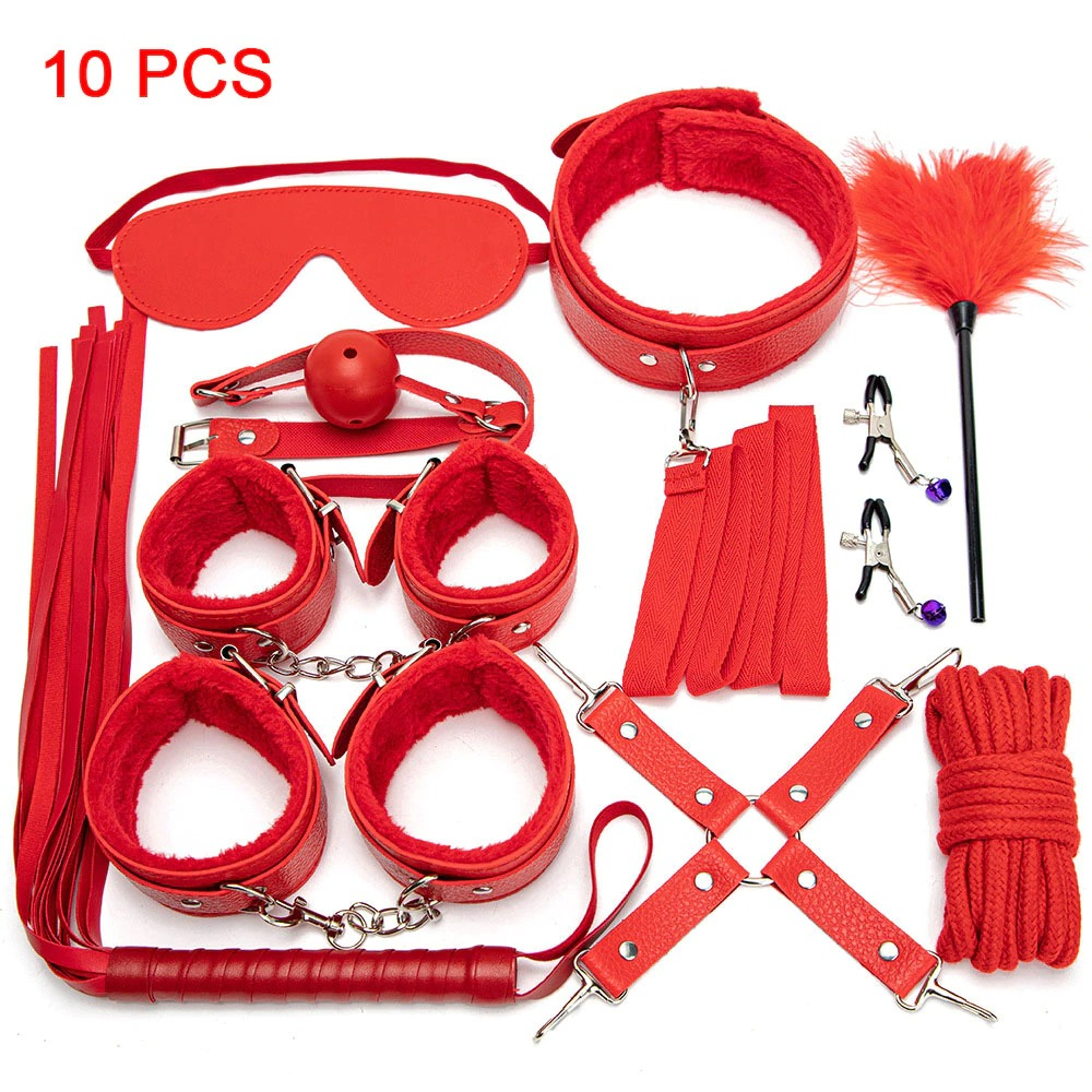 PU Leather Erotic Fetish Kits / Bondage BDSM Toys For Couples - EVE's SECRETS