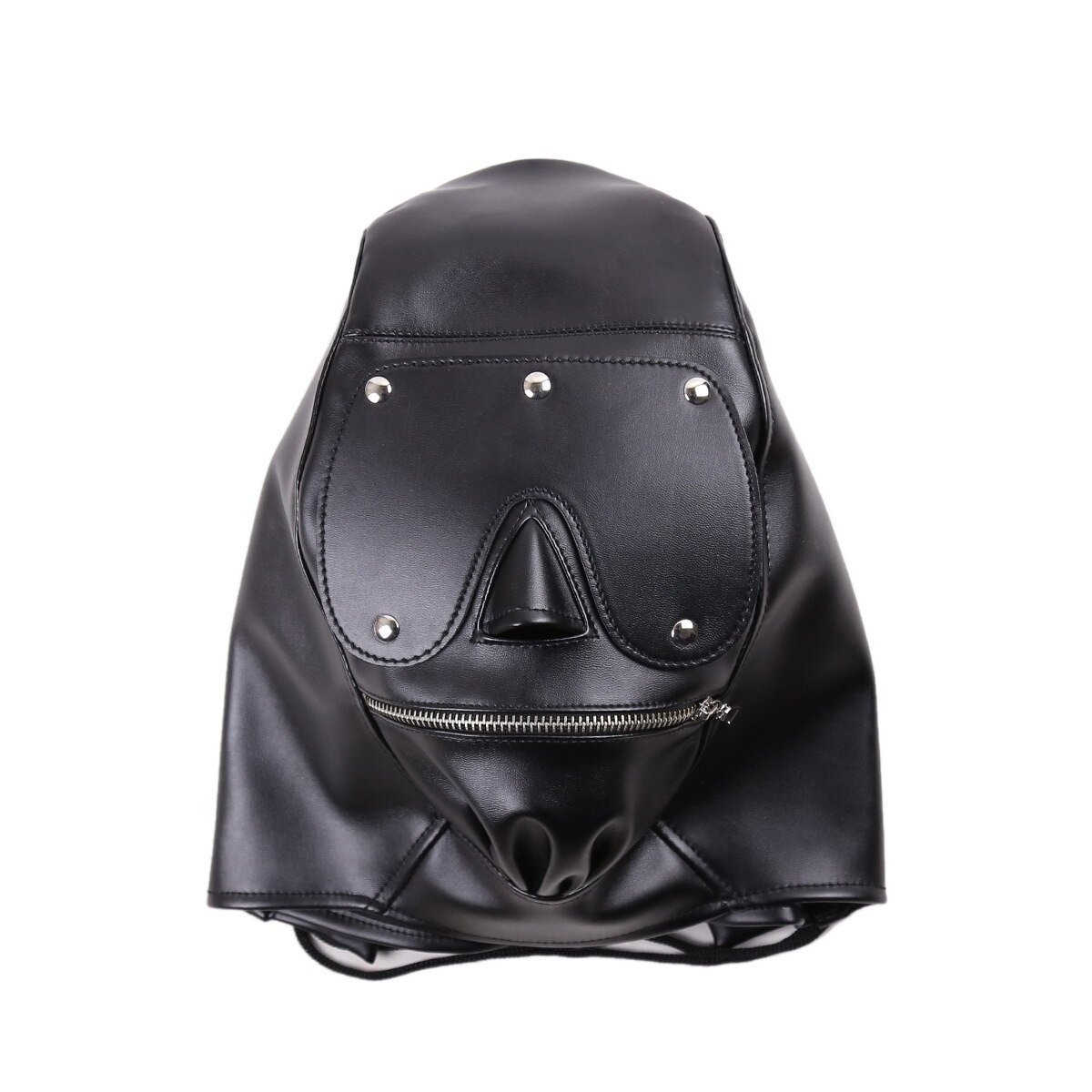 PU Leather Eye Mask with Open Mouth / Adult Erotic Gag Bondage for Couple - EVE's SECRETS